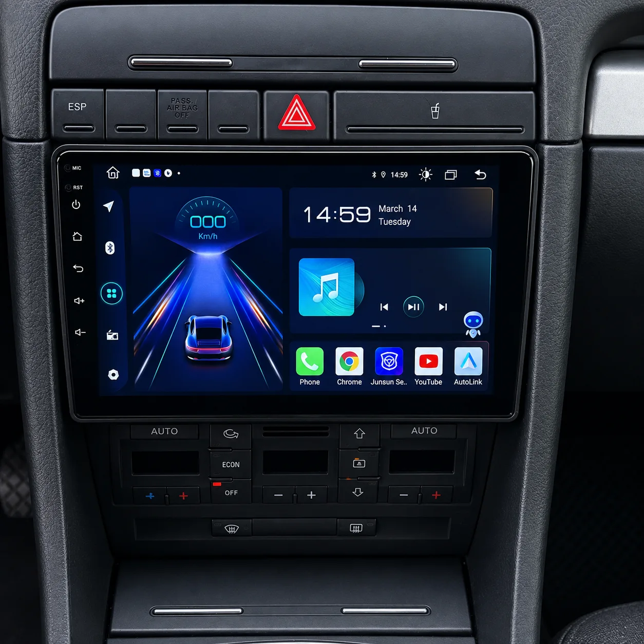 9-инчна Android мултимедија за Audi A4 B7 (8E) 2000–2008 – фотографија 2